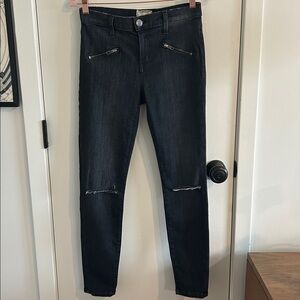 Current/Elliott x Nordstrom Skinny Jeans with Zipper Detail — Size 27